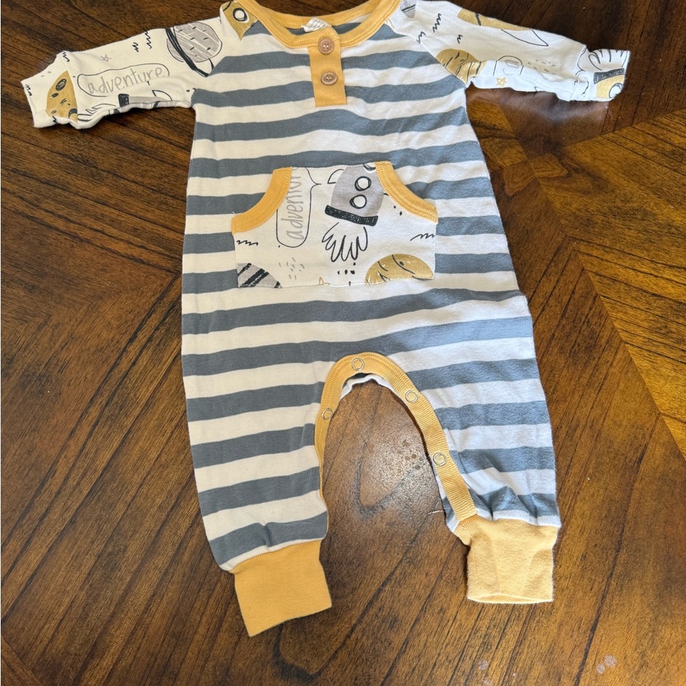 Tesa Babe Space Adventure Footless Romper 100% Cotton 3-6 Months